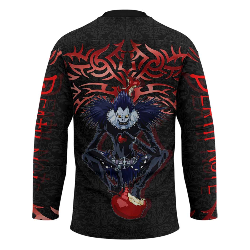 Ryuk Death Note Hockey Jersey Death Note's Ryuk - Chaos, Apples & Darkness