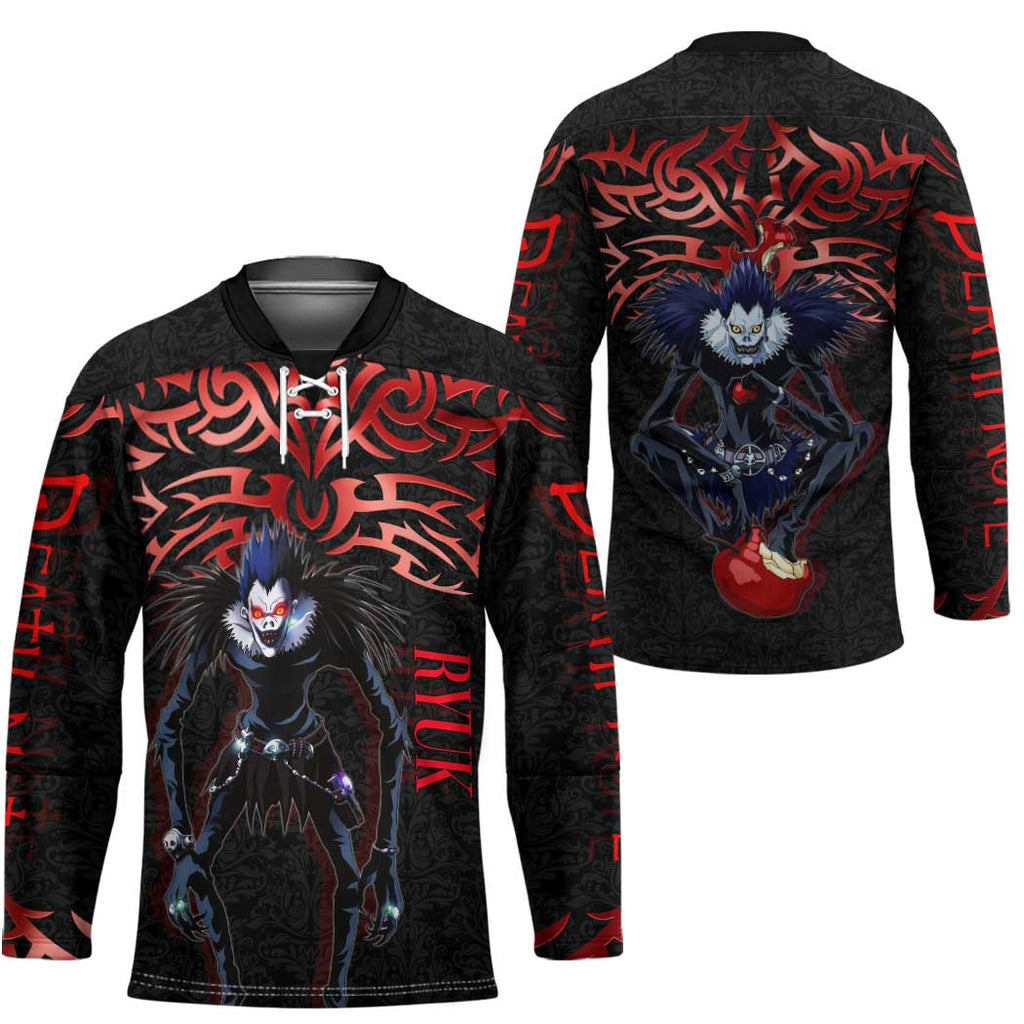 Ryuk Death Note Hockey Jersey Death Note's Ryuk - Chaos, Apples & Darkness