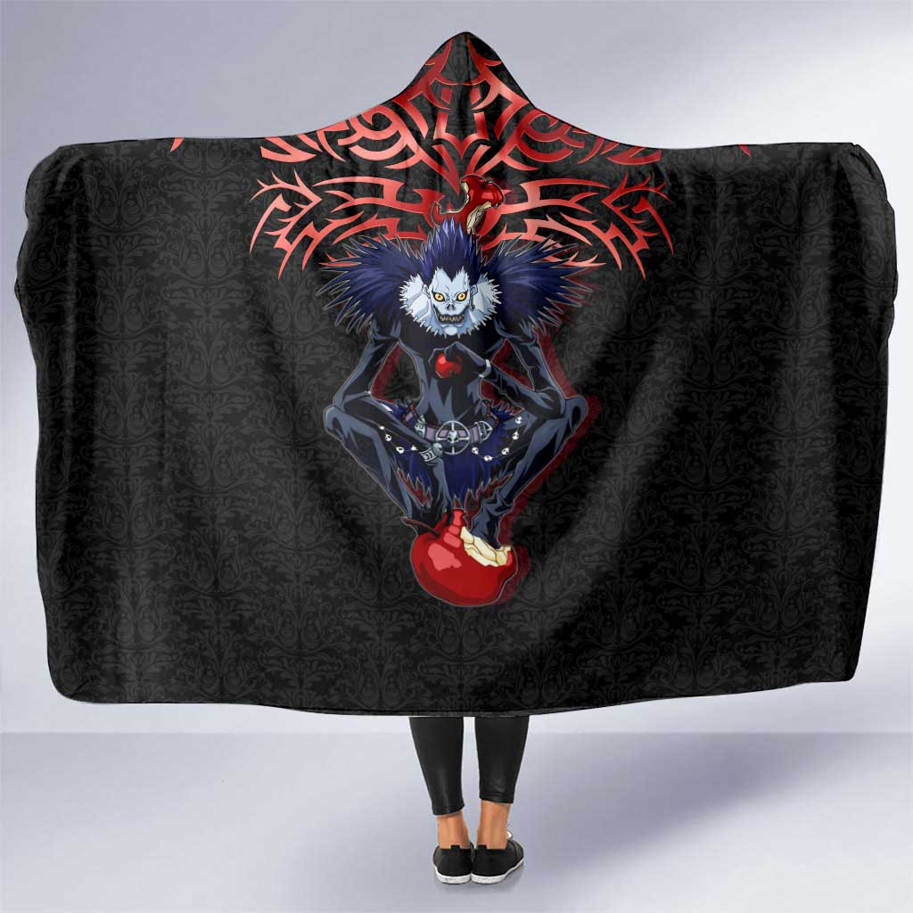Ryuk Death Note Hooded Blanket Death Note's Ryuk - Chaos, Apples & Darkness