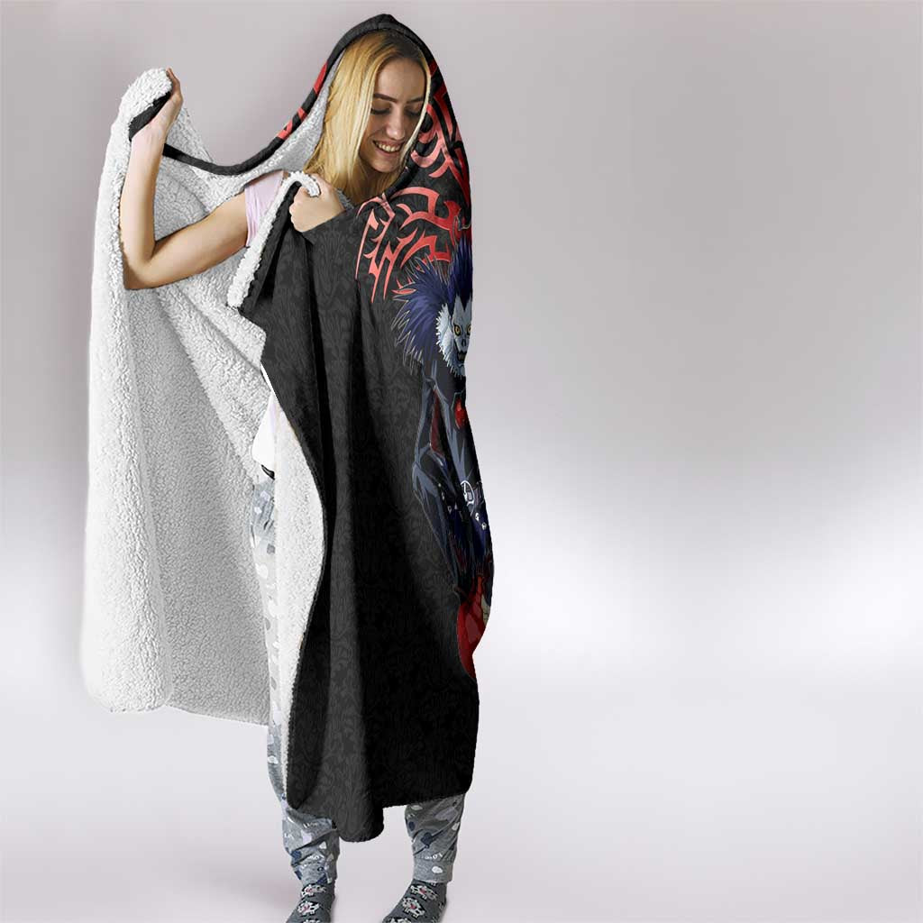 Ryuk Death Note Hooded Blanket Death Note's Ryuk - Chaos, Apples & Darkness