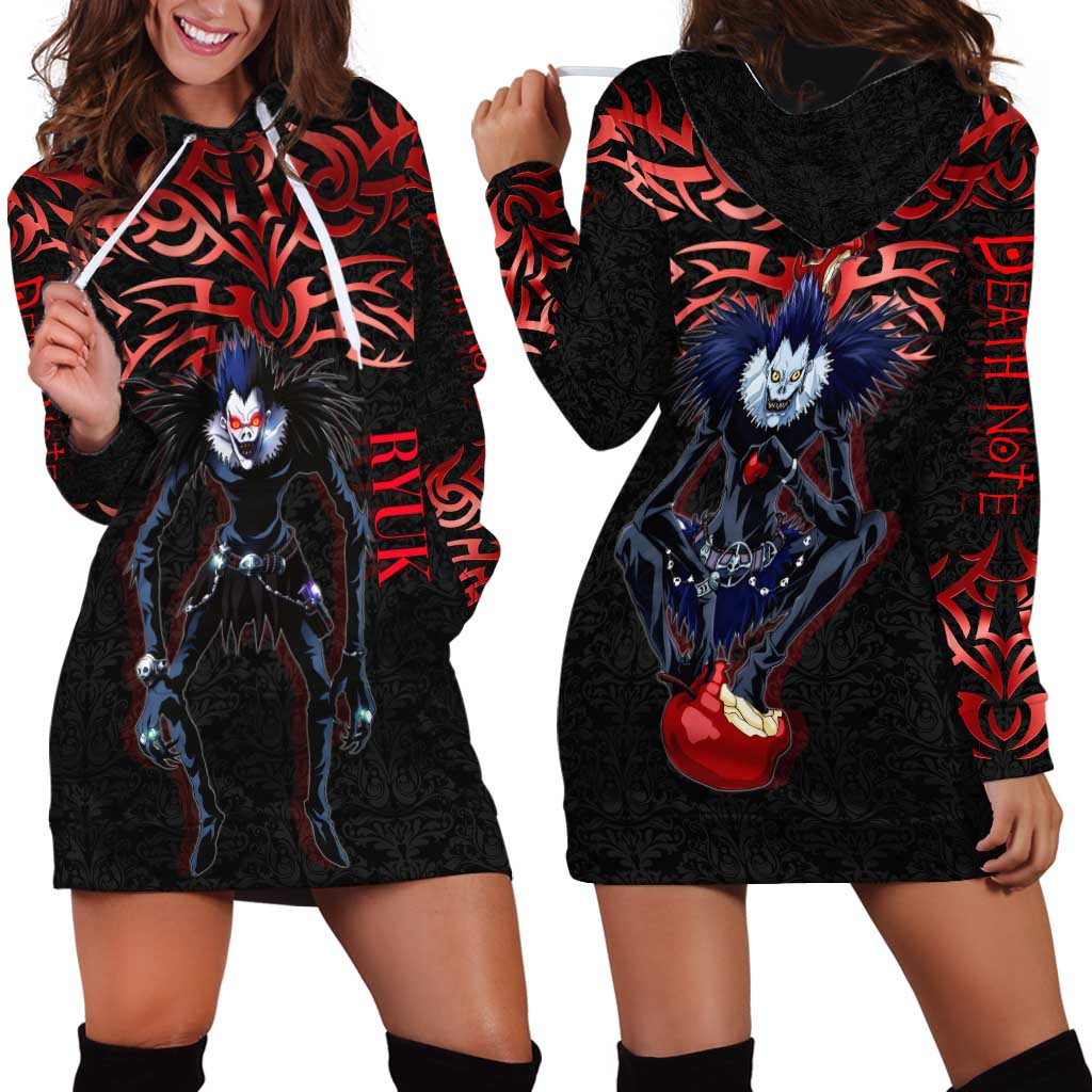 Ryuk Death Note Hoodie Dress Death Note's Ryuk - Chaos, Apples & Darkness