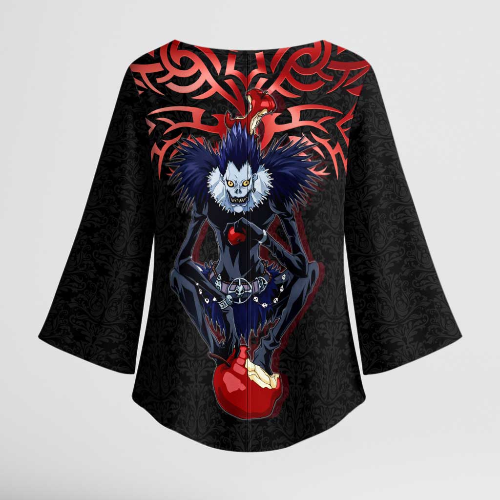 Ryuk Death Note Kimono Sleeve Blouse Death Note's Ryuk - Chaos, Apples & Darkness