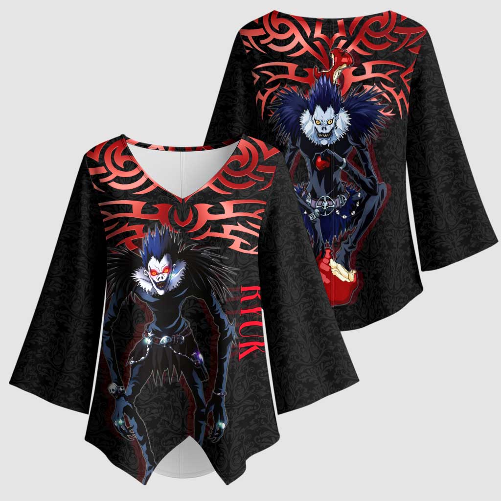 Ryuk Death Note Kimono Sleeve Blouse Death Note's Ryuk - Chaos, Apples & Darkness