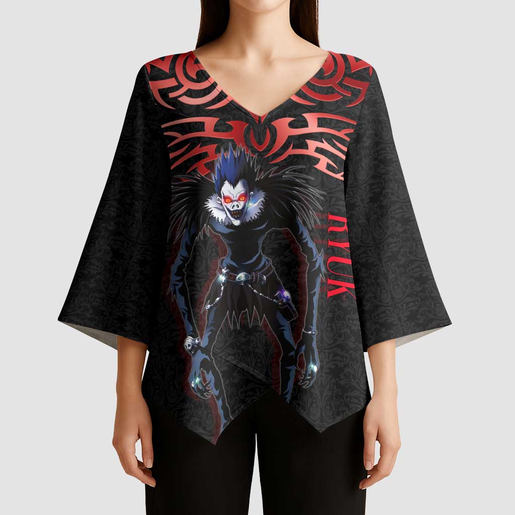 Ryuk Death Note Kimono Sleeve Blouse Death Note's Ryuk - Chaos, Apples & Darkness