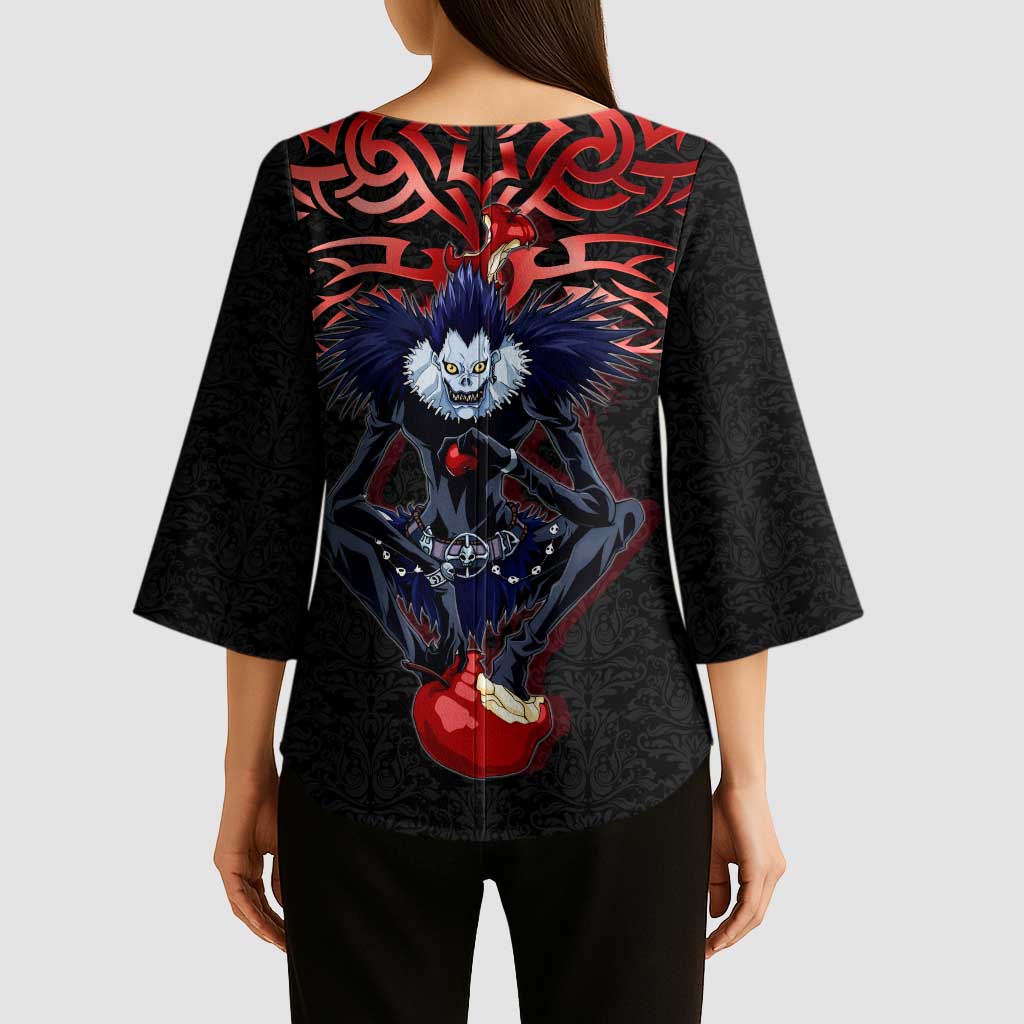 Ryuk Death Note Kimono Sleeve Blouse Death Note's Ryuk - Chaos, Apples & Darkness