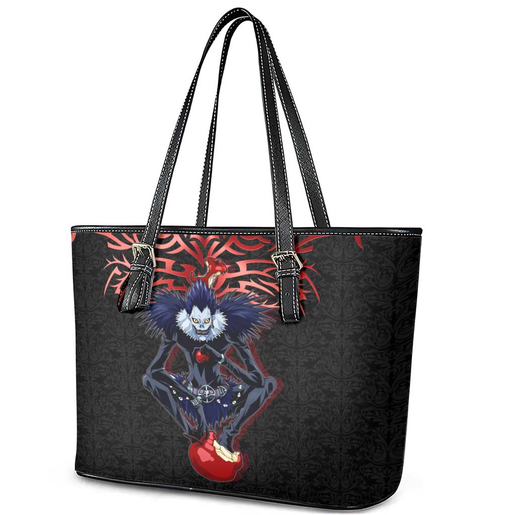 Ryuk Death Note Leather Tote Bag Death Note's Ryuk - Chaos, Apples & Darkness