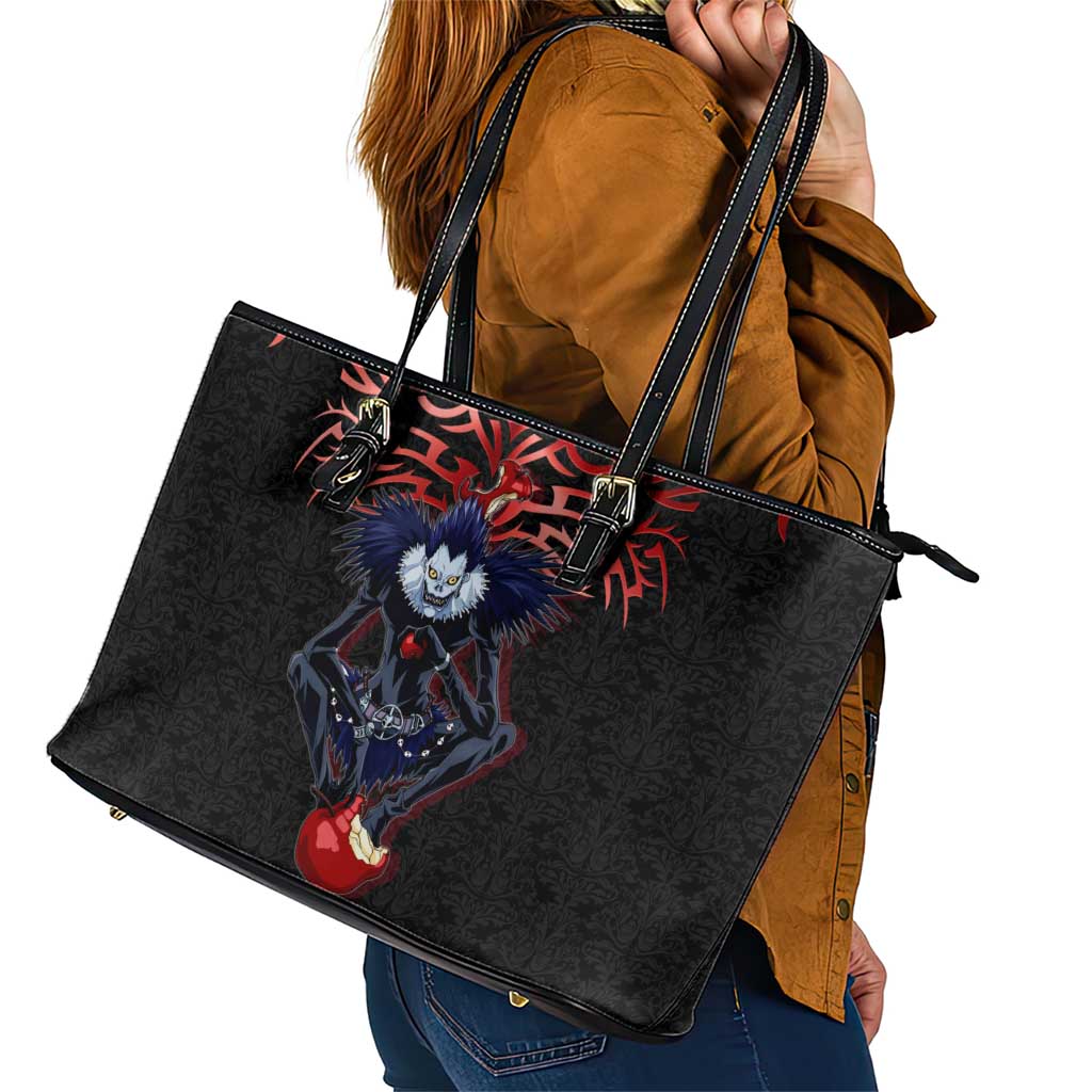 Ryuk Death Note Leather Tote Bag Death Note's Ryuk - Chaos, Apples & Darkness