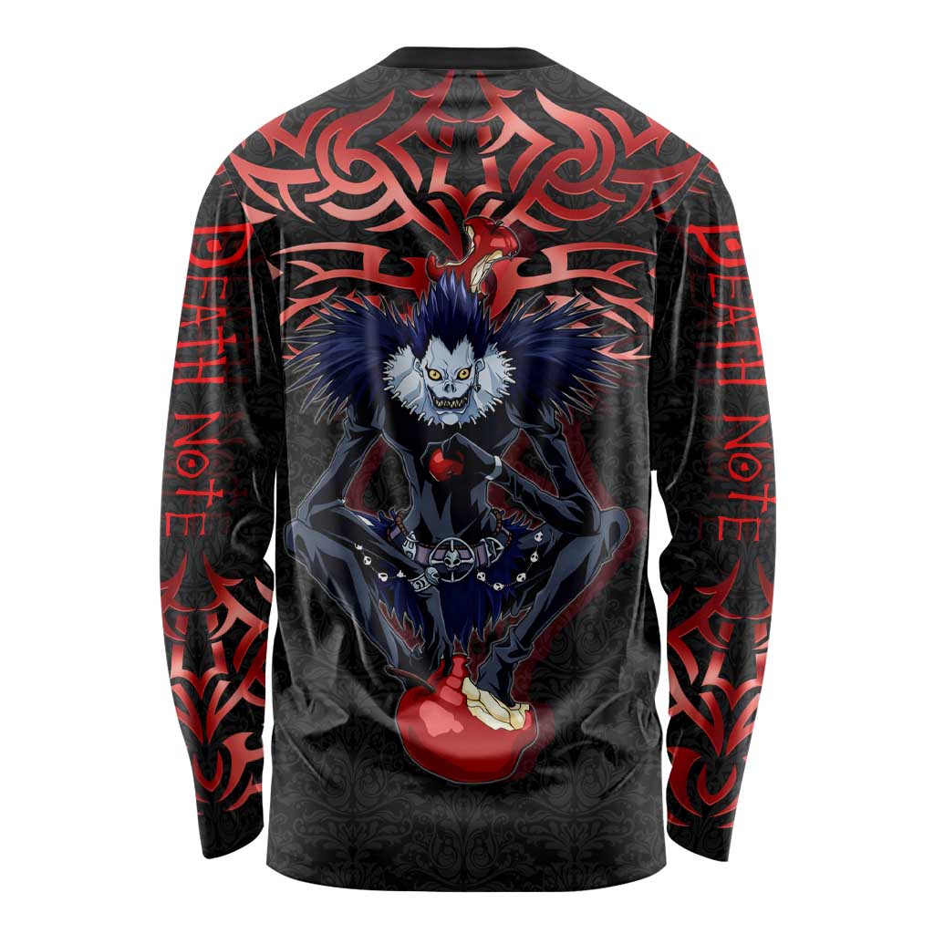 Ryuk Death Note Long Sleeve Shirt Death Note's Ryuk - Chaos, Apples & Darkness