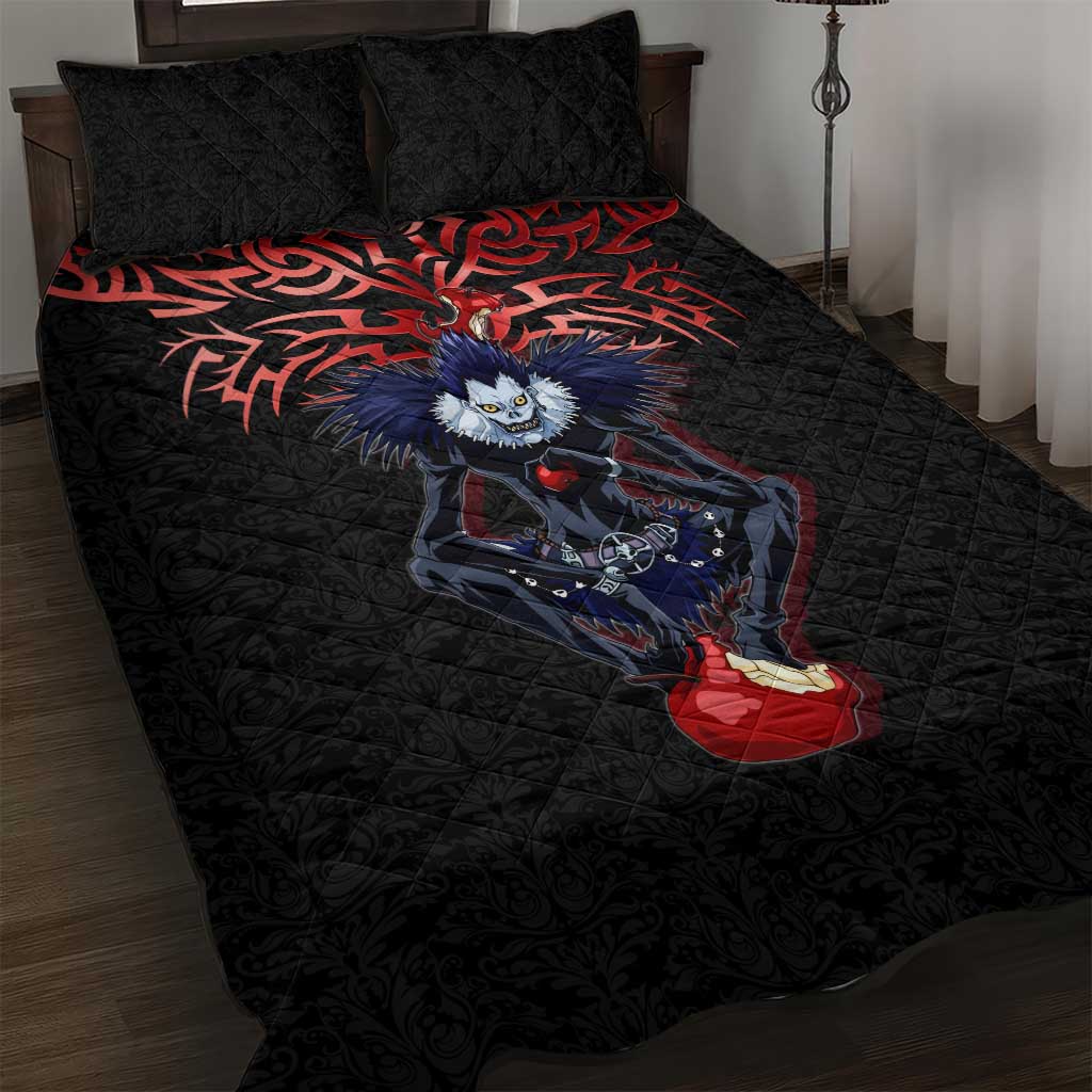 Ryuk Death Note Quilt Bed Set Death Note's Ryuk - Chaos, Apples & Darkness