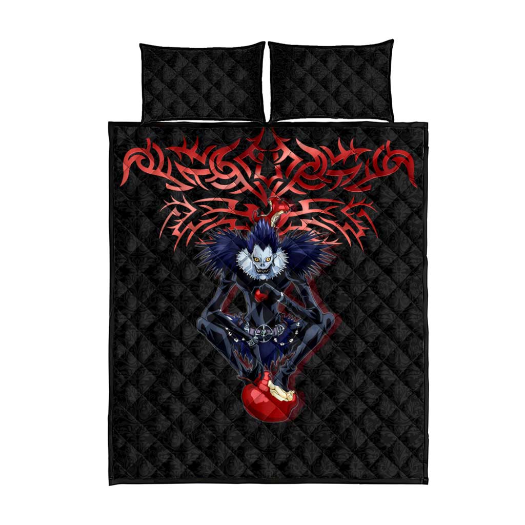 Ryuk Death Note Quilt Bed Set Death Note's Ryuk - Chaos, Apples & Darkness