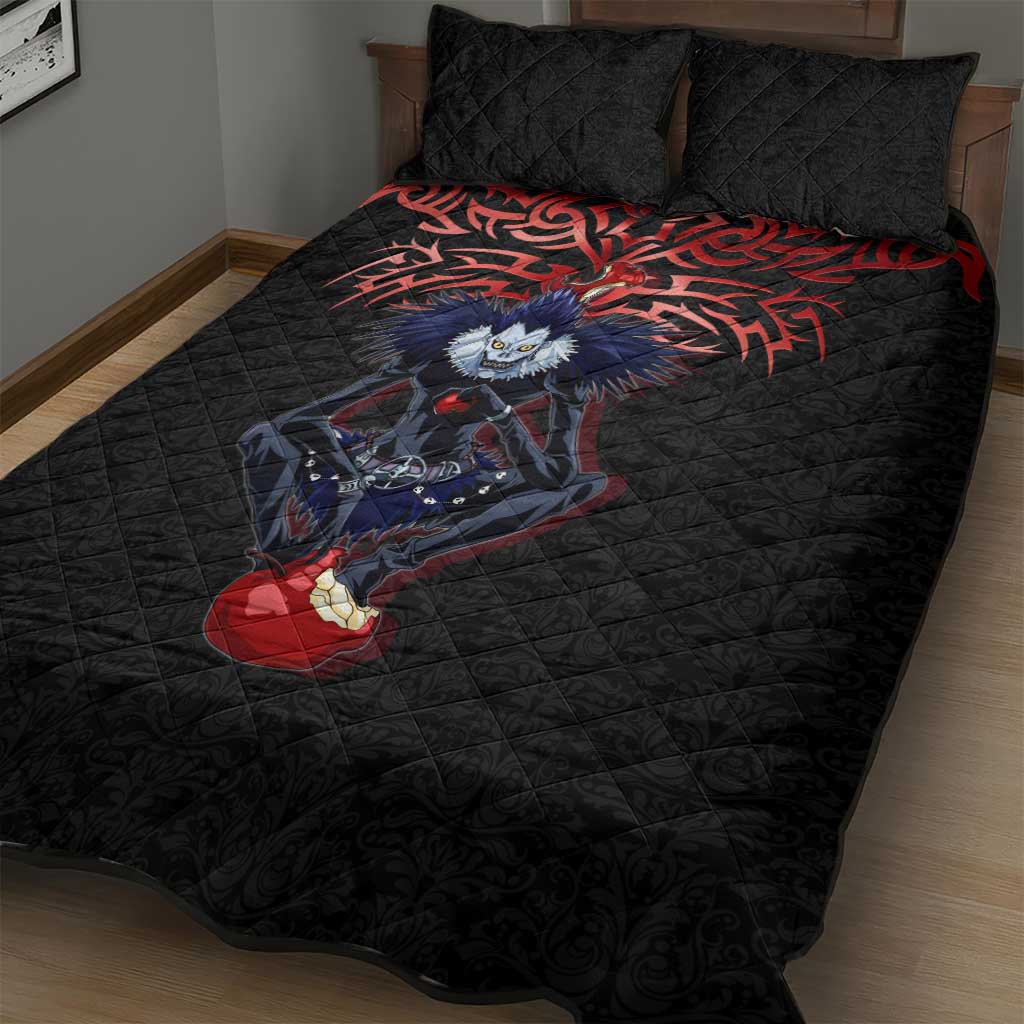 Ryuk Death Note Quilt Bed Set Death Note's Ryuk - Chaos, Apples & Darkness