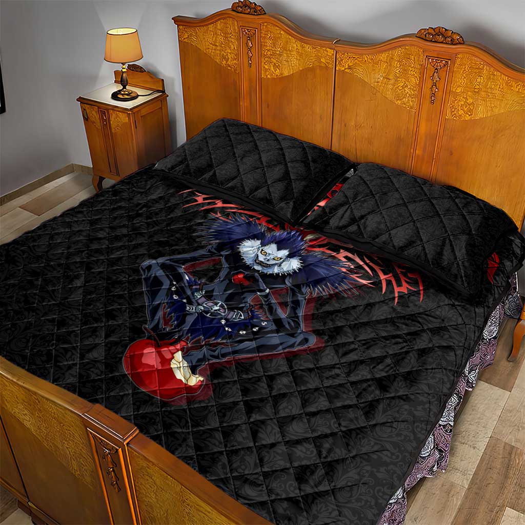 Ryuk Death Note Quilt Bed Set Death Note's Ryuk - Chaos, Apples & Darkness