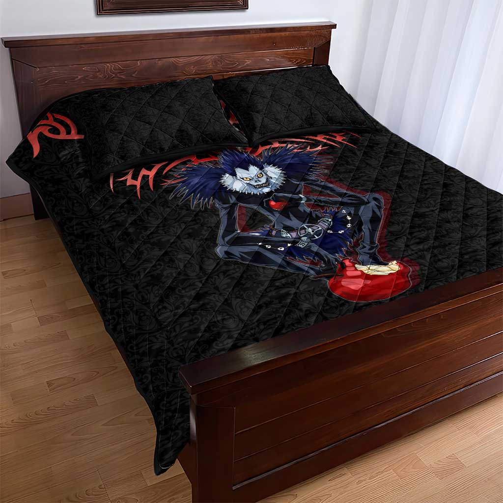 Ryuk Death Note Quilt Bed Set Death Note's Ryuk - Chaos, Apples & Darkness