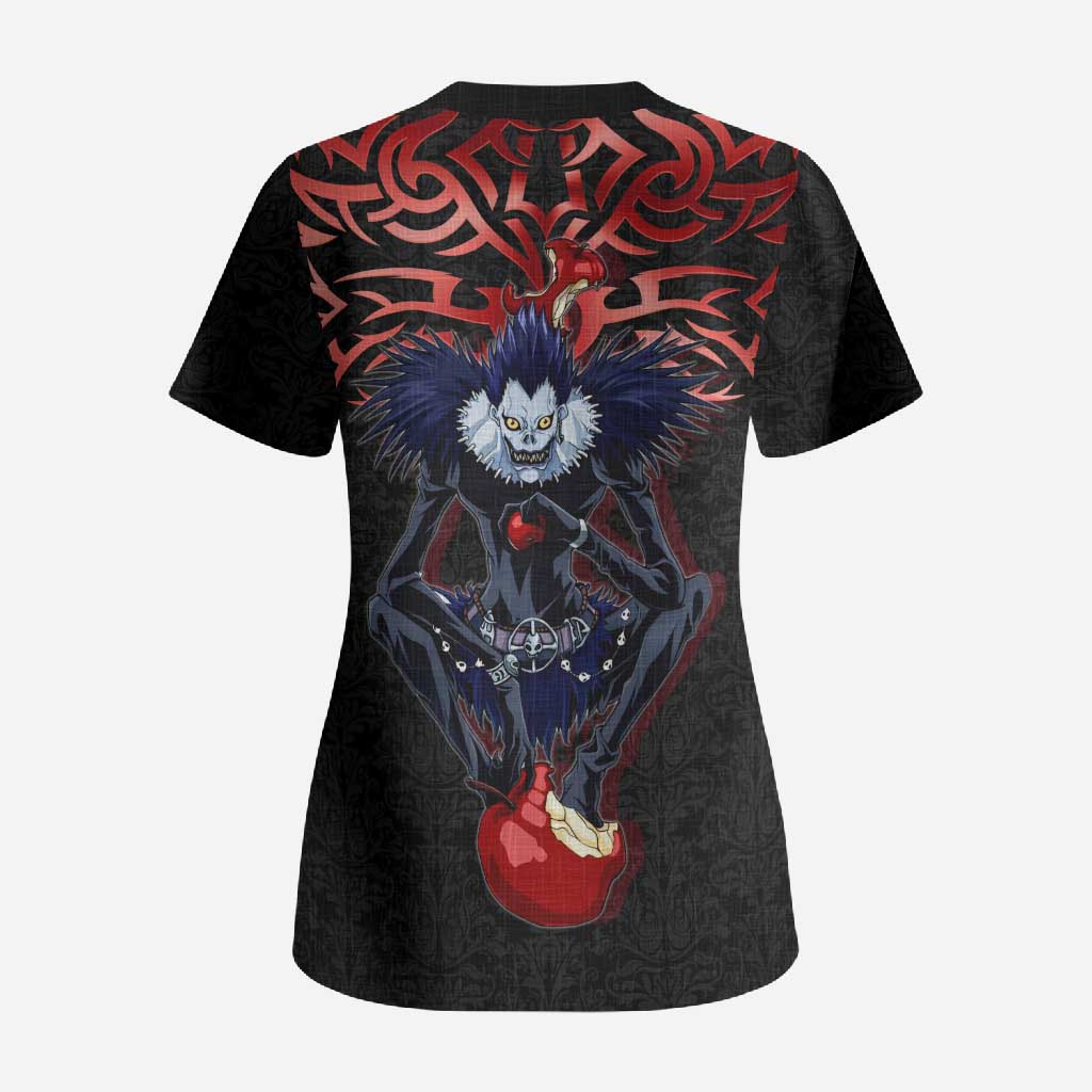 Ryuk Death Note Scrub Top Death Note's Ryuk - Chaos, Apples & Darkness