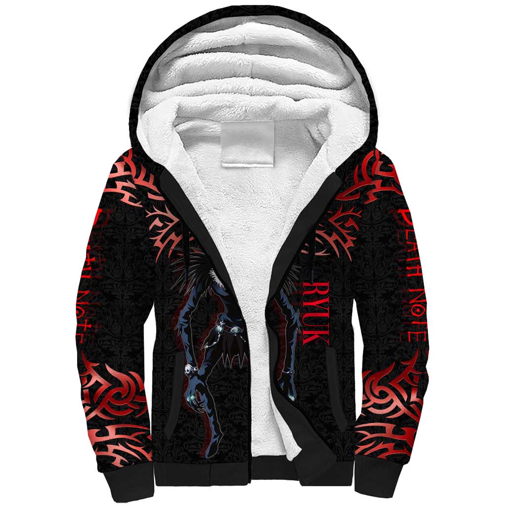 Ryuk Death Note Sherpa Hoodie Death Note's Ryuk - Chaos, Apples & Darkness
