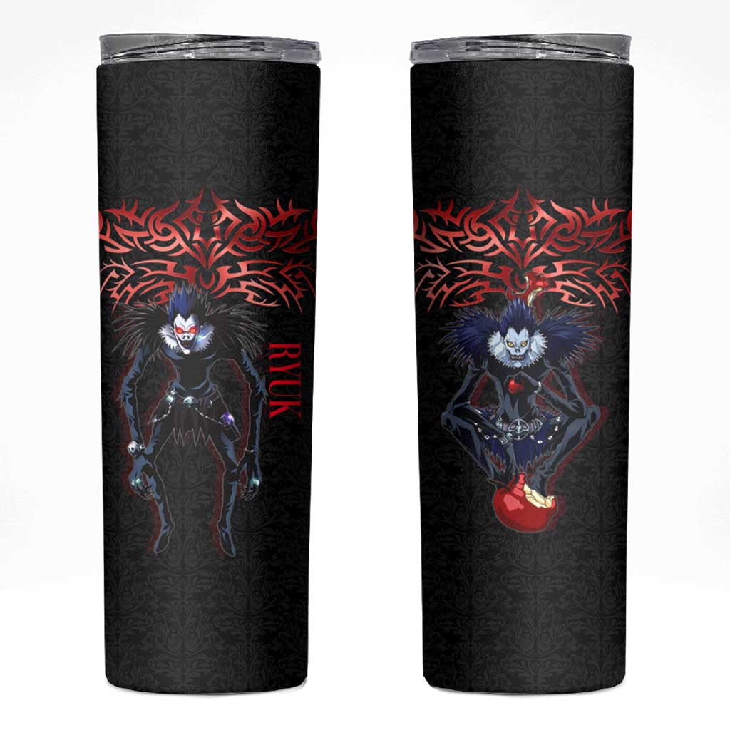 Ryuk Death Note Skinny Tumbler Death Note's Ryuk - Chaos, Apples & Darkness