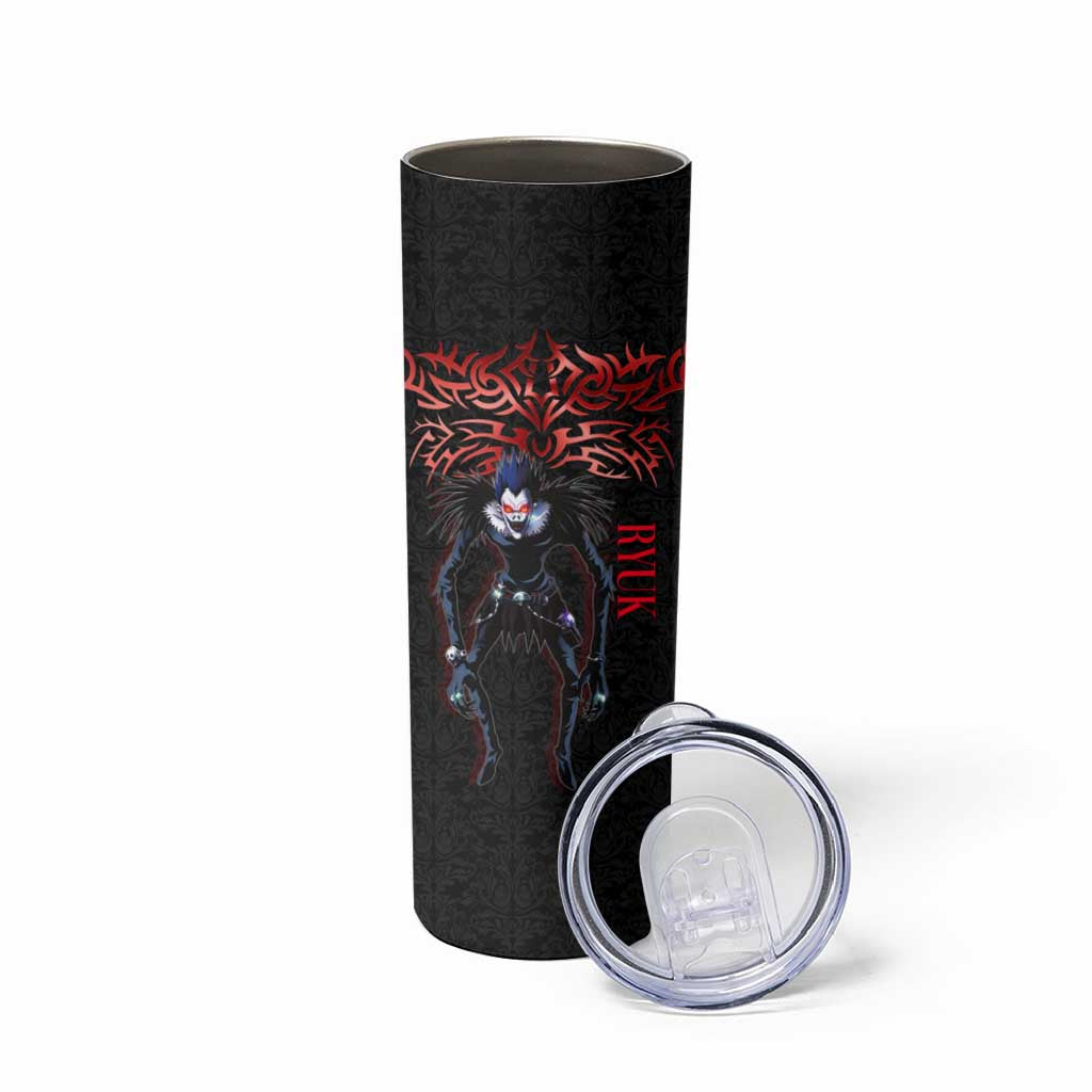 Ryuk Death Note Skinny Tumbler Death Note's Ryuk - Chaos, Apples & Darkness