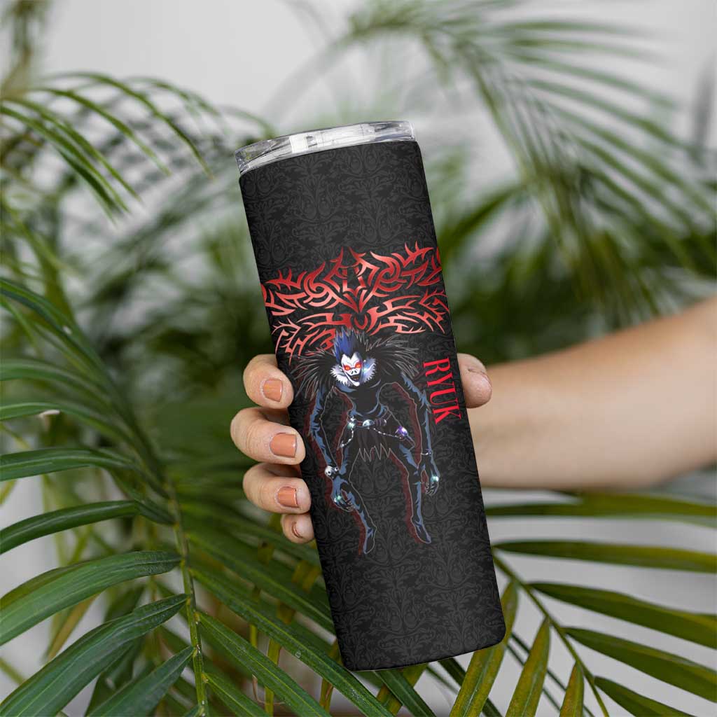 Ryuk Death Note Skinny Tumbler Death Note's Ryuk - Chaos, Apples & Darkness