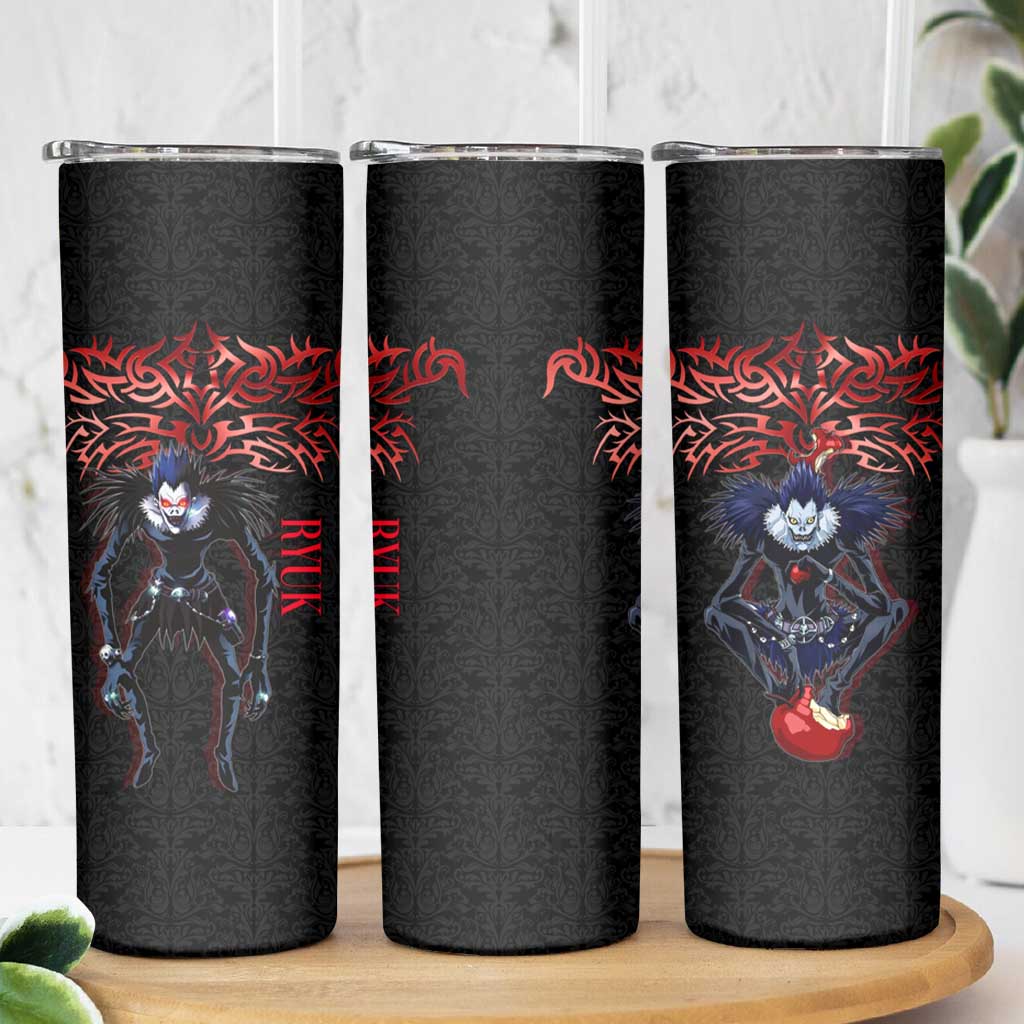 Ryuk Death Note Skinny Tumbler Death Note's Ryuk - Chaos, Apples & Darkness