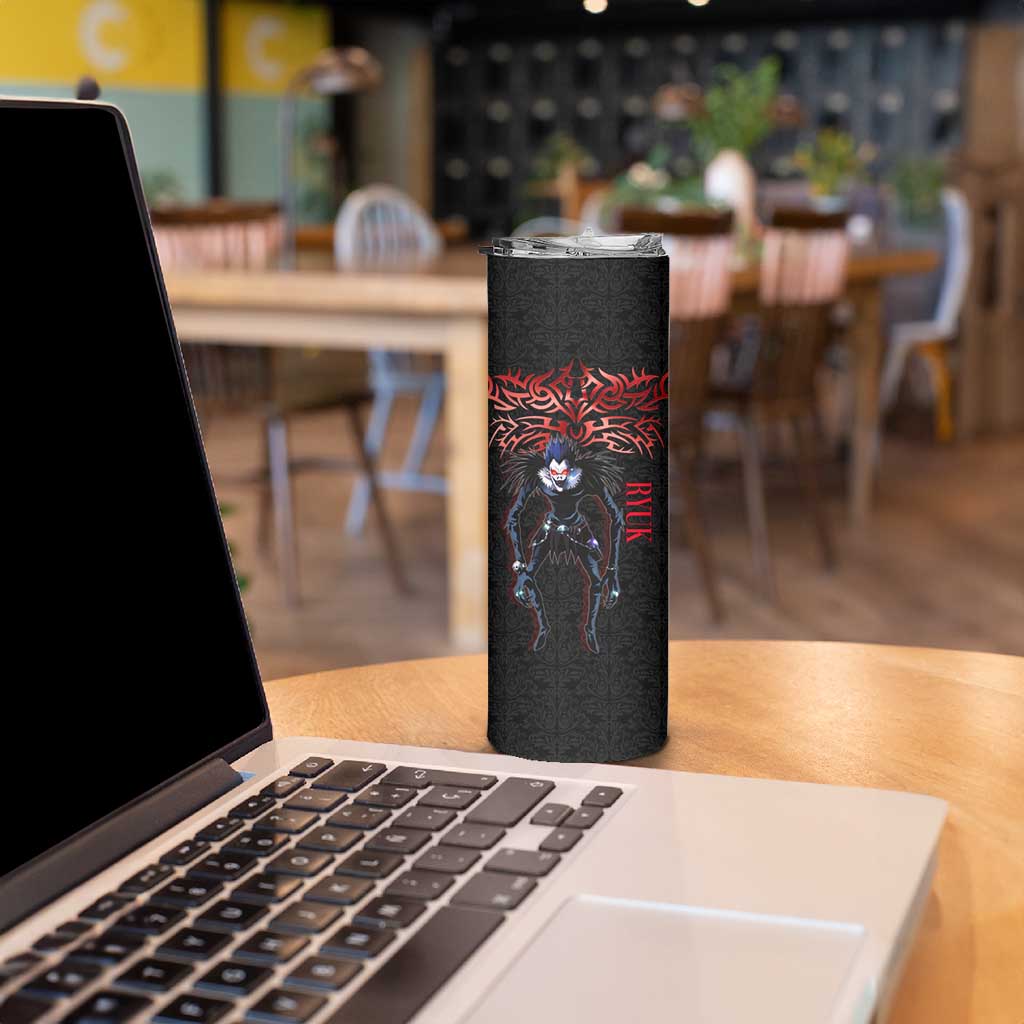 Ryuk Death Note Skinny Tumbler Death Note's Ryuk - Chaos, Apples & Darkness