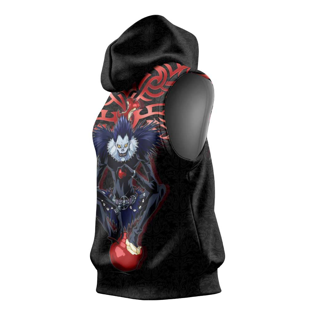 Ryuk Death Note Sleeveless Hoodie Death Note's Ryuk - Chaos, Apples & Darkness