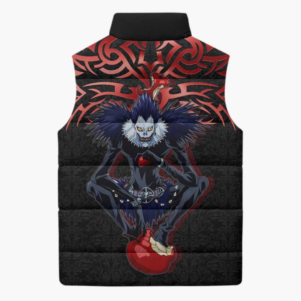 Ryuk Death Note Sleeveless Puffer Jacket Death Note's Ryuk - Chaos, Apples & Darkness