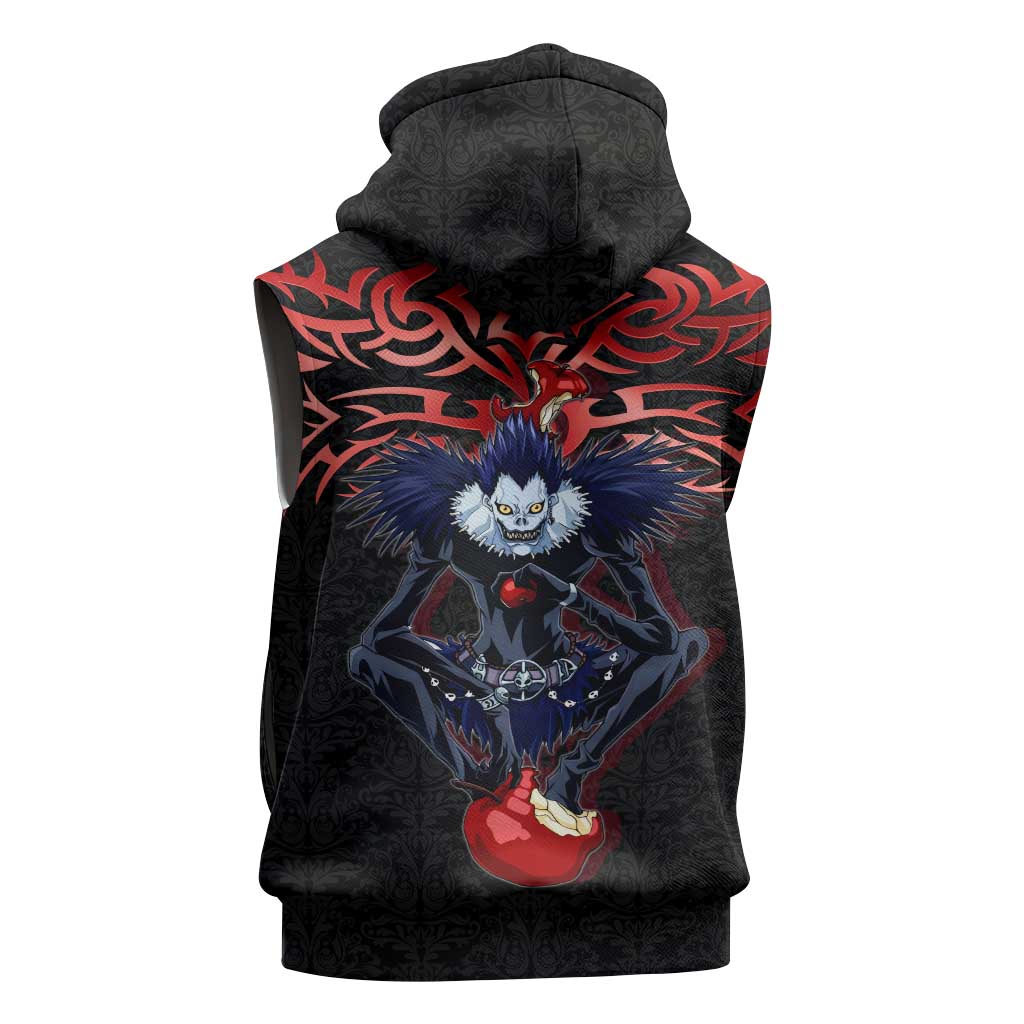 Ryuk Death Note Sleeveless Zip Hoodie Death Note's Ryuk - Chaos, Apples & Darkness