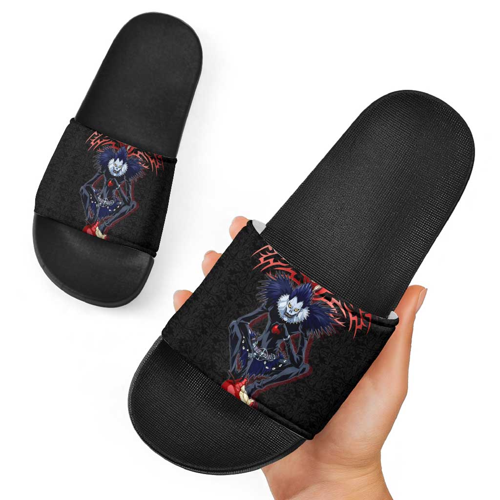 Ryuk Death Note Slide Sandals Death Note's Ryuk - Chaos, Apples & Darkness