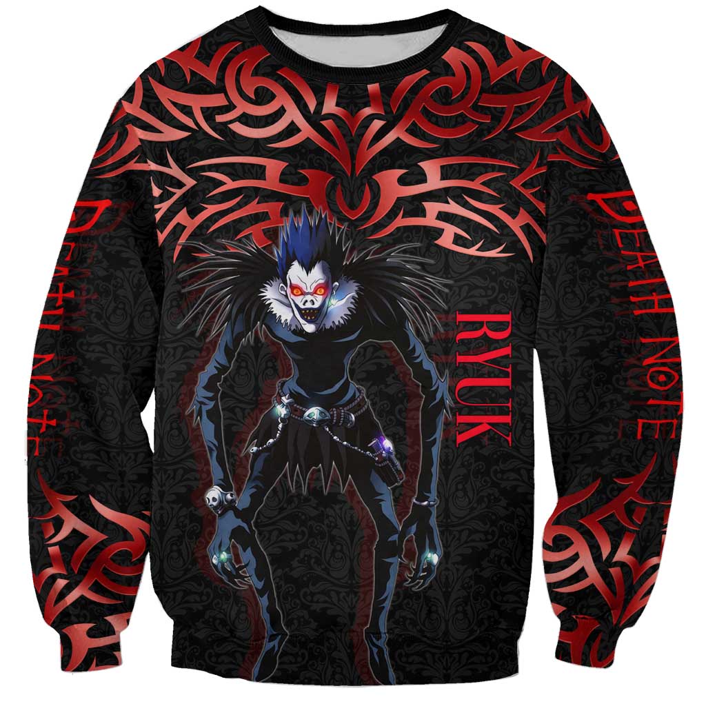 Ryuk Death Note Sweatshirt Death Note's Ryuk - Chaos, Apples & Darkness