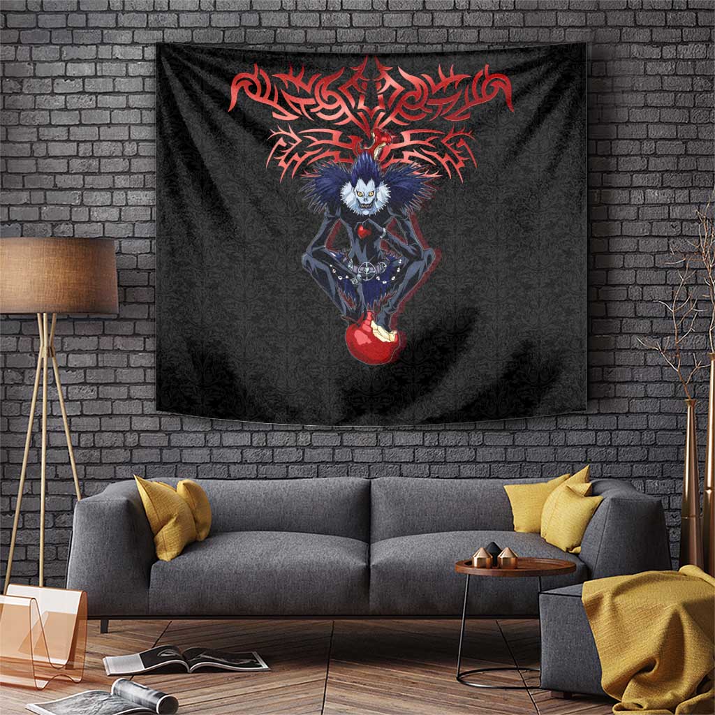 Ryuk Death Note Tapestry Death Note's Ryuk - Chaos, Apples & Darkness