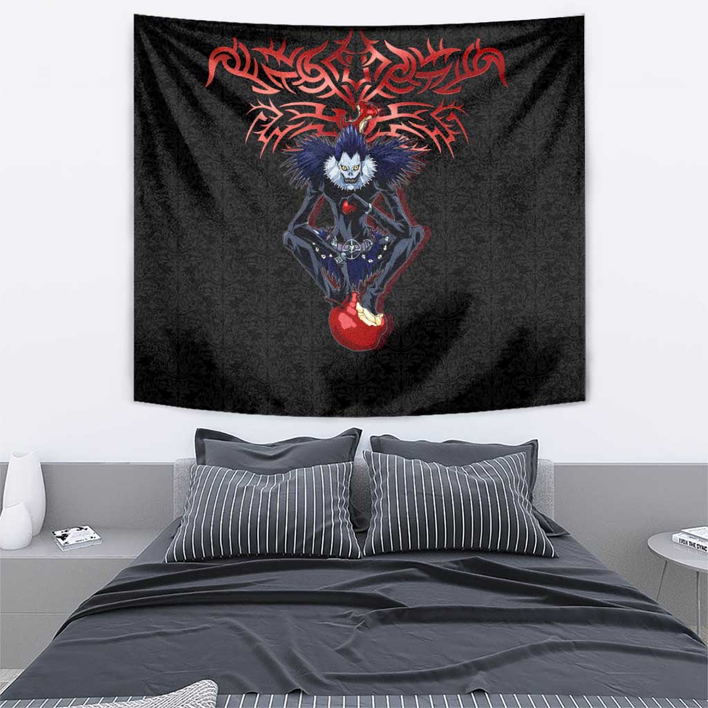 Ryuk Death Note Tapestry Death Note's Ryuk - Chaos, Apples & Darkness