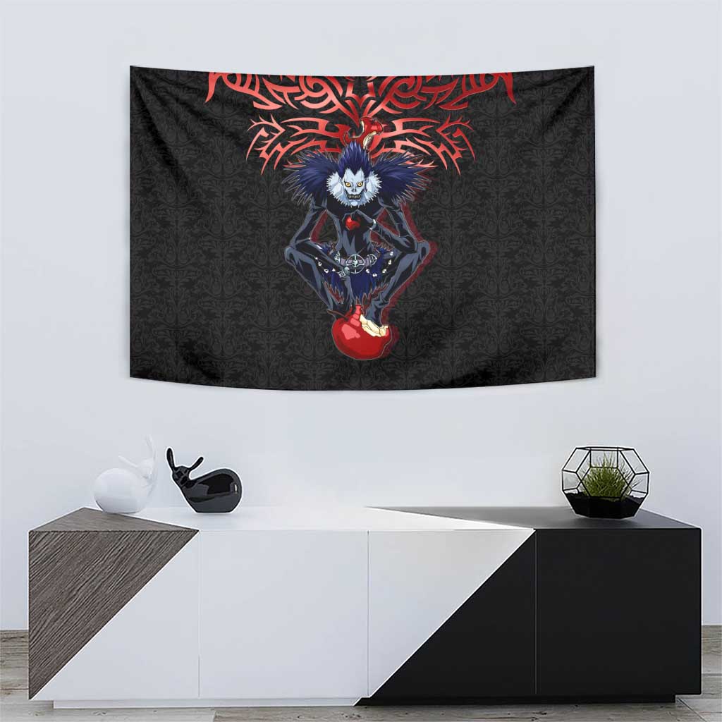 Ryuk Death Note Tapestry Death Note's Ryuk - Chaos, Apples & Darkness