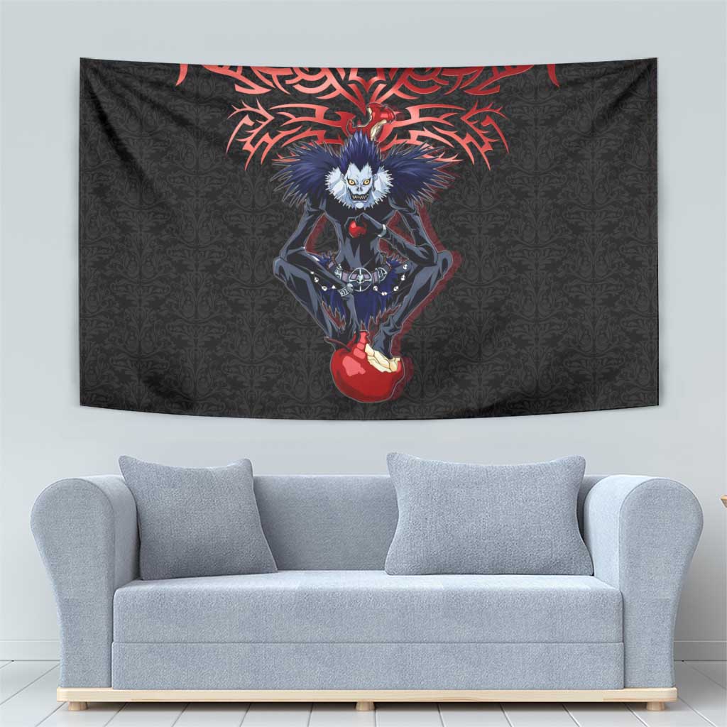 Ryuk Death Note Tapestry Death Note's Ryuk - Chaos, Apples & Darkness