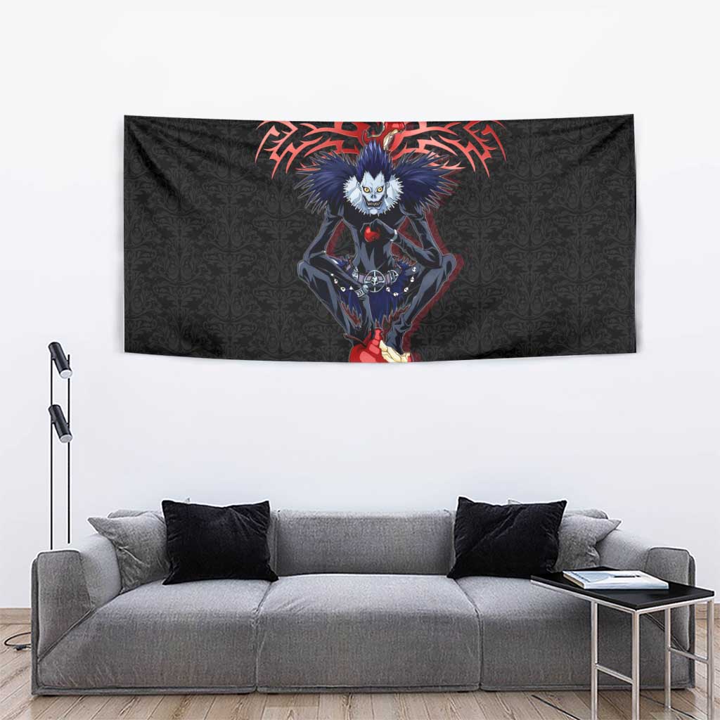 Ryuk Death Note Tapestry Death Note's Ryuk - Chaos, Apples & Darkness