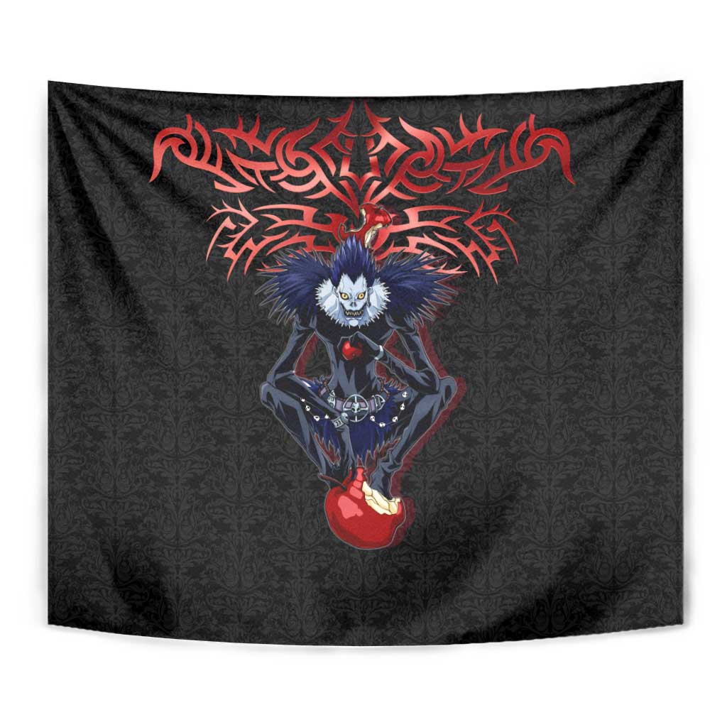 Ryuk Death Note Tapestry Death Note's Ryuk - Chaos, Apples & Darkness