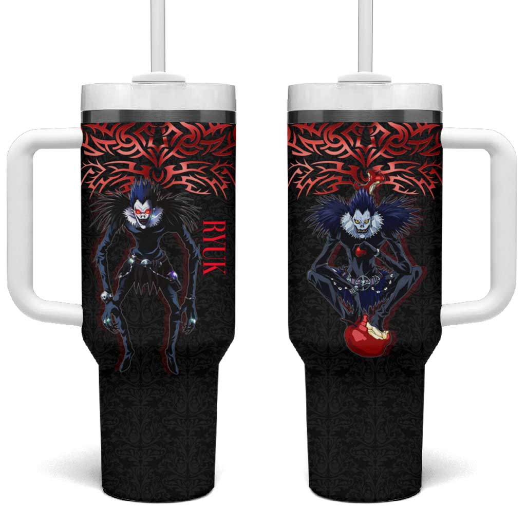 Ryuk Death Note Tumbler With Handle Death Note's Ryuk - Chaos, Apples & Darkness