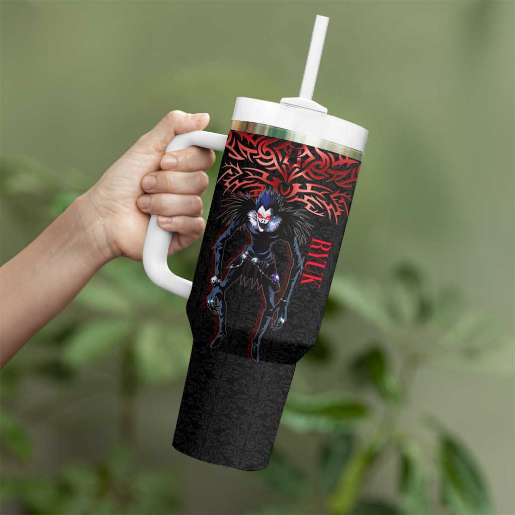 Ryuk Death Note Tumbler With Handle Death Note's Ryuk - Chaos, Apples & Darkness