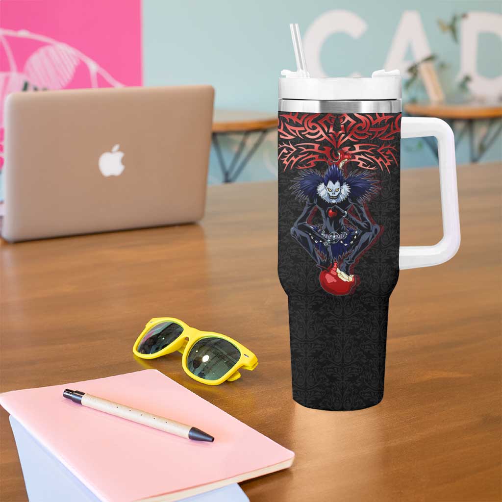 Ryuk Death Note Tumbler With Handle Death Note's Ryuk - Chaos, Apples & Darkness