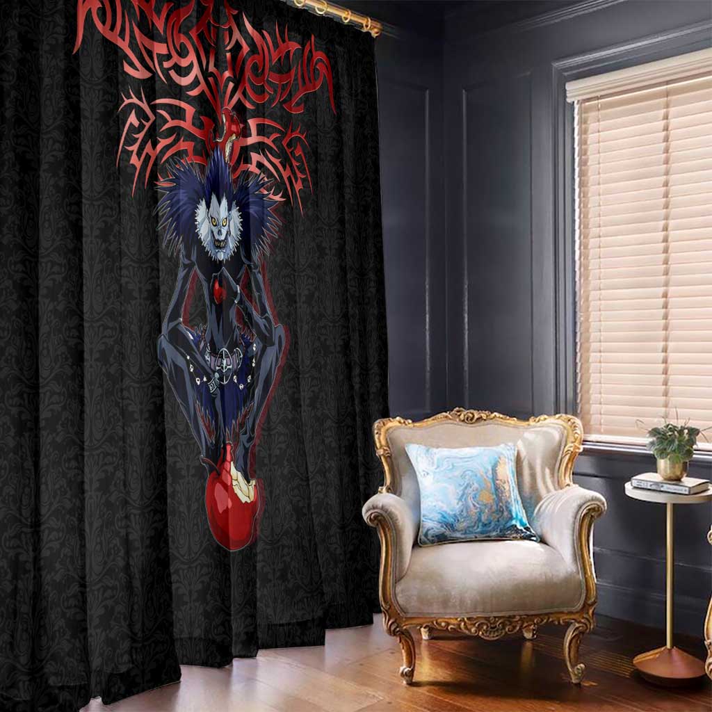 Ryuk Death Note Window Curtain Death Note's Ryuk - Chaos, Apples & Darkness