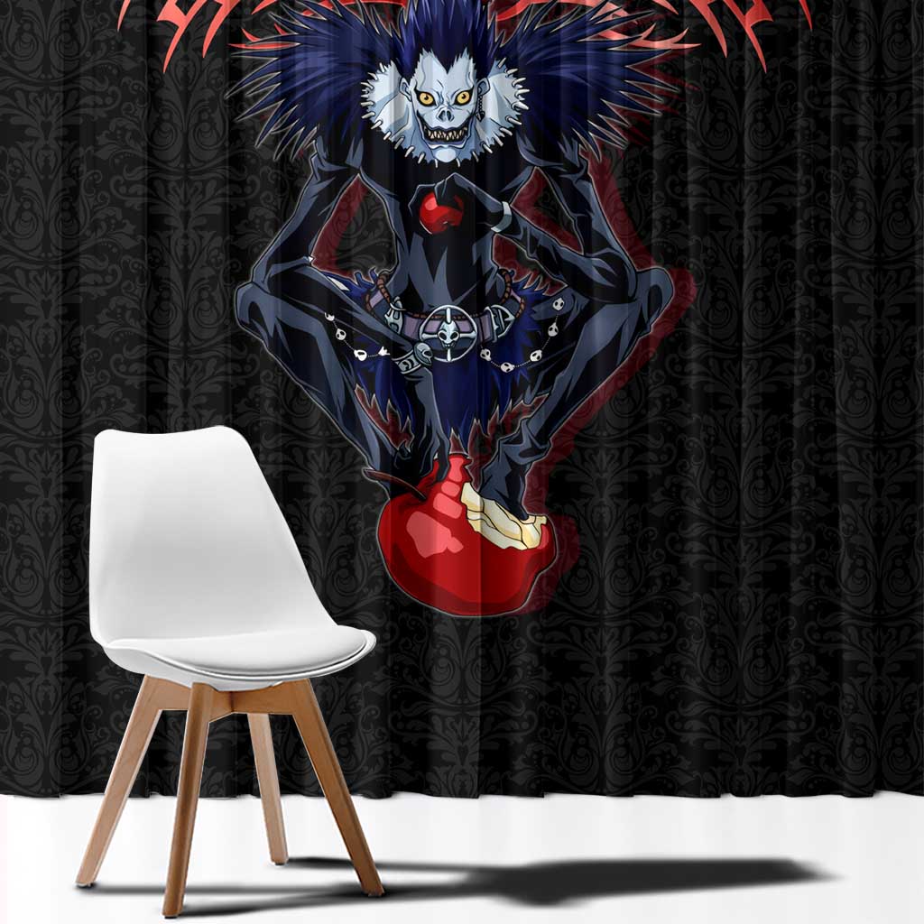 Ryuk Death Note Window Curtain Death Note's Ryuk - Chaos, Apples & Darkness