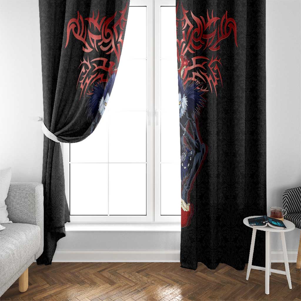 Ryuk Death Note Window Curtain Death Note's Ryuk - Chaos, Apples & Darkness