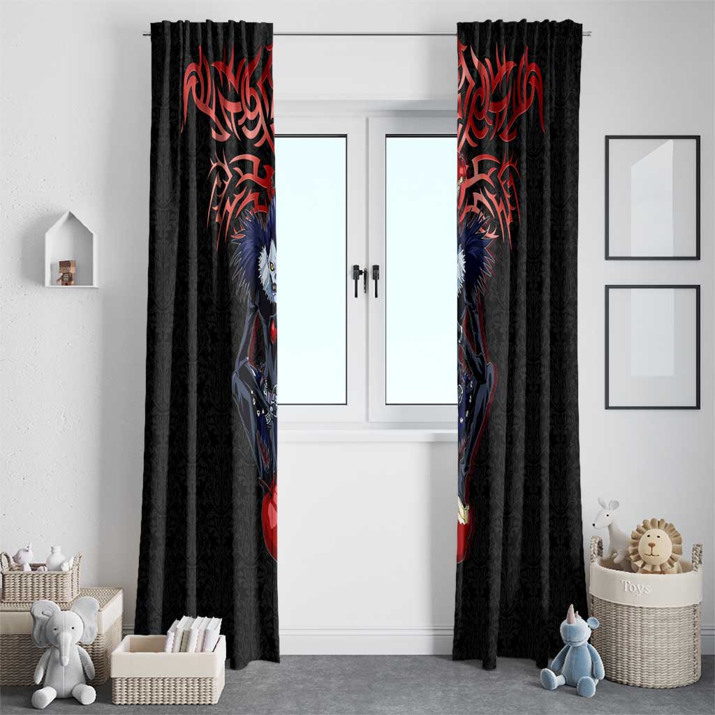 Ryuk Death Note Window Curtain Death Note's Ryuk - Chaos, Apples & Darkness