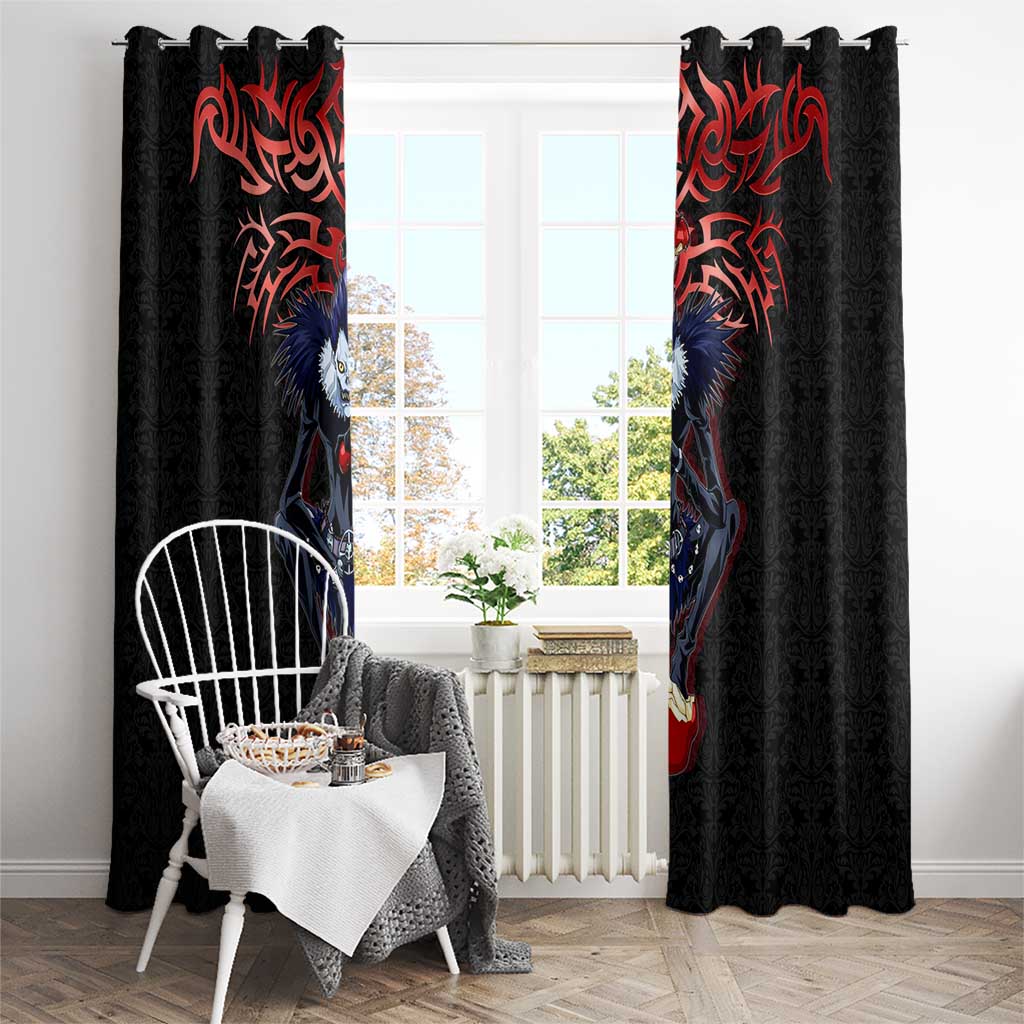 Ryuk Death Note Window Curtain Death Note's Ryuk - Chaos, Apples & Darkness