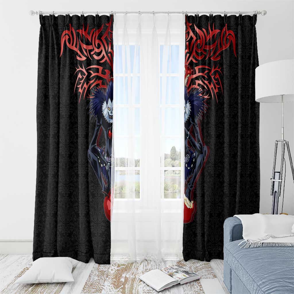 Ryuk Death Note Window Curtain Death Note's Ryuk - Chaos, Apples & Darkness