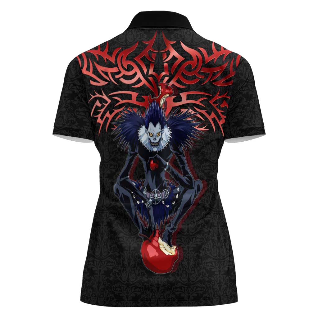 Ryuk Death Note Women Polo Shirt Death Note's Ryuk - Chaos, Apples & Darkness