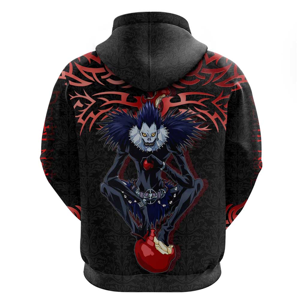 Ryuk Death Note Zip Hoodie Death Note's Ryuk - Chaos, Apples & Darkness