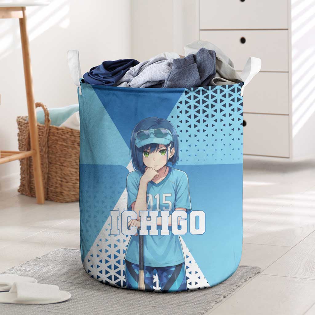 Ichigo Laundry Basket Cool Blue Baseball Anime Style