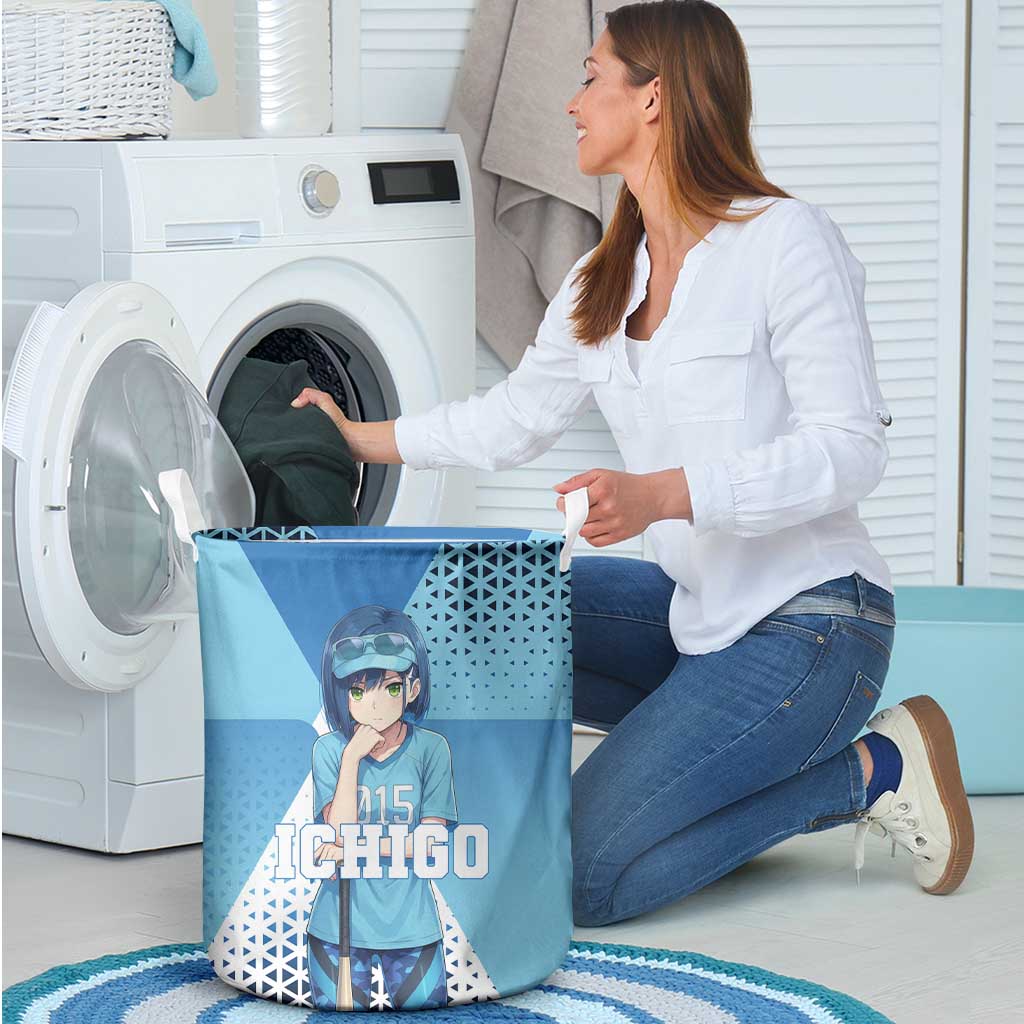 Ichigo Laundry Basket Cool Blue Baseball Anime Style