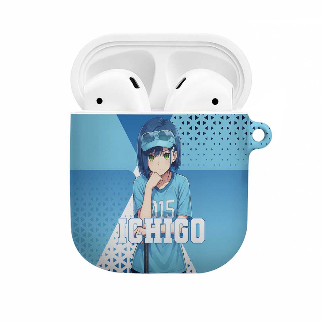 Ichigo AirPods Case Cool Blue Baseball Anime Style