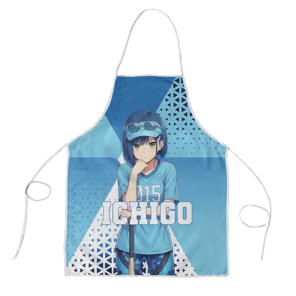 Ichigo Apron Cool Blue Baseball Anime Style